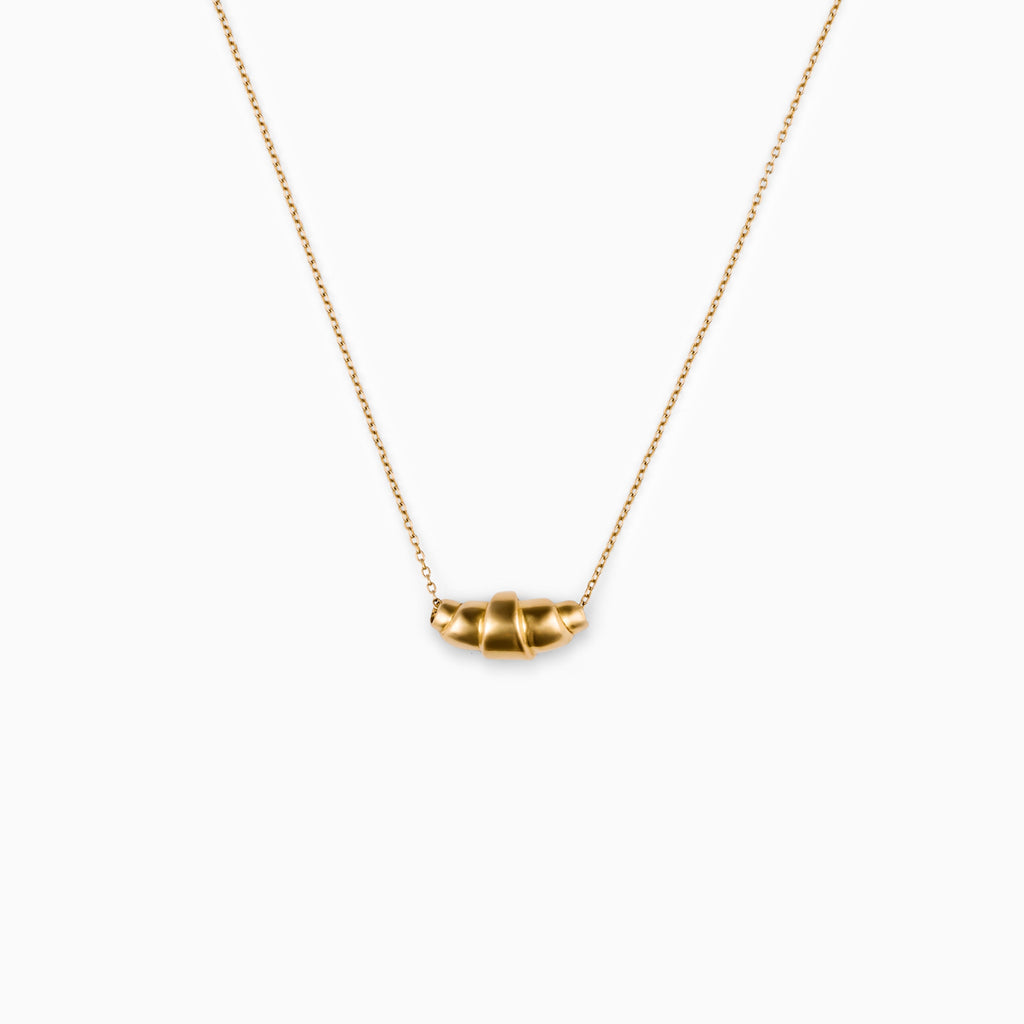 Croissant collier 14k gouden ketting Lara Boulangerie