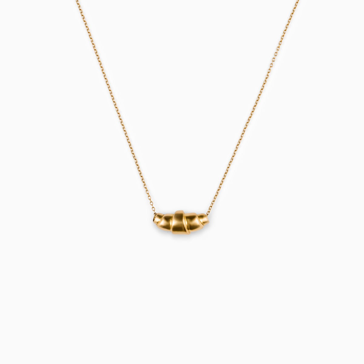Croissant collier 14k gouden ketting Lara Boulangerie